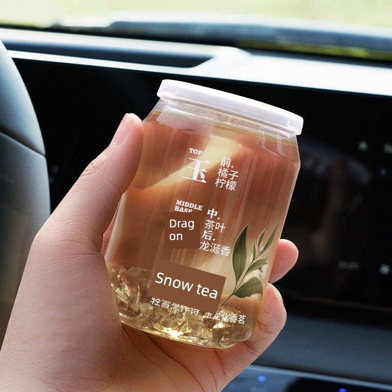 Tea-Scented New Alcohol-Free Car Fragrance, Long-Lasting Odor-Removing Solid Fragrance Balm, Air Freshener Ornament