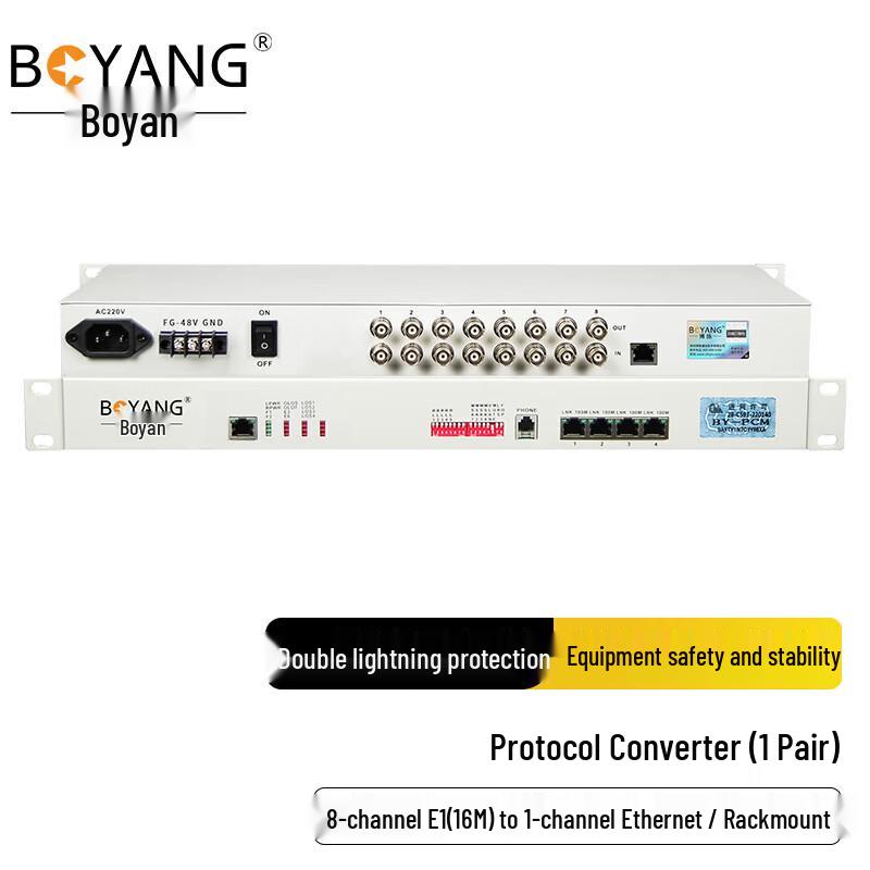Boyang Преобразователь протокола E1 в Ethernet