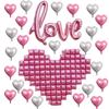 Свадебный приветственный шар Lumiere Heart LOVE, Большой, Розовый, Украшение, Декорация, a-b5766(Любить)