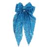Spring Clip Glitter Layered Hair Bow Hair Pin Women Girls Sparkling Large Long Style Decorative Hairpin
