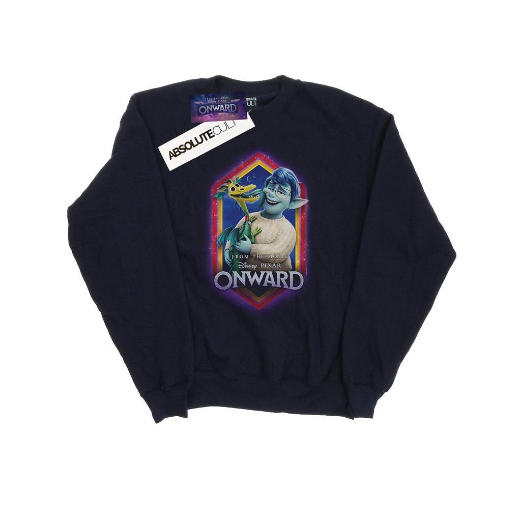 Disney Mens Onward Laurel And Blazey Crest Sweatshirt