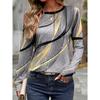 Women's T Shirt Tee Daily Casual Long Sleeve Light Grey Spring Fall