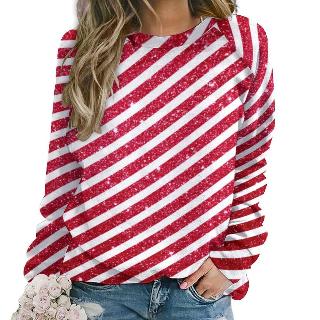 Женская толстовка с капюшоном с принтом в виде радужных полосок и круглым вырезом, с длинным рукавом, симпатичная повседневная толстовка с капюшоном, свободная, большого размера, модная толстовка с капюшоном