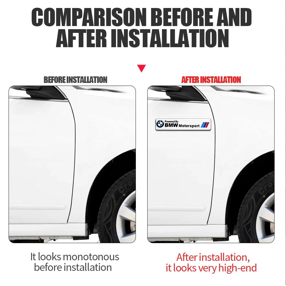 2025 Горячая 1 шт. Алюминиевая эмблема автомобиля Наклейка на окно, кузов, багажник Для BMW E46 E90 E60 F30 E39 F10 E87 E36 F20 E92 Серия 1 Авто AC