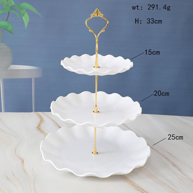 Three-Tier Dessert Display Stand for Parties and Weddings