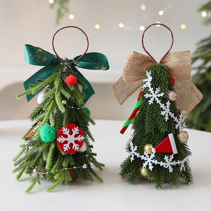 Christmas Tree Ornament Hanging Christmas Tree Pendant Home Decor Window Tabletop Display Festive Xmas Gift Decoration Craft 7