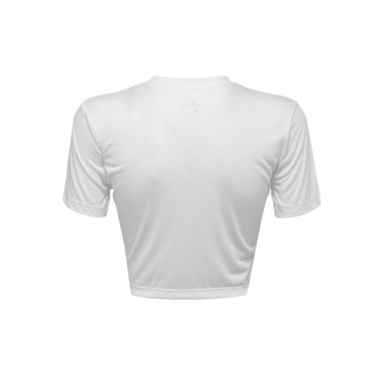 Nike Футболка с коротким рукавом и контрастным логотипом Swoosh, облегающая, женская, белая, CU1529-100