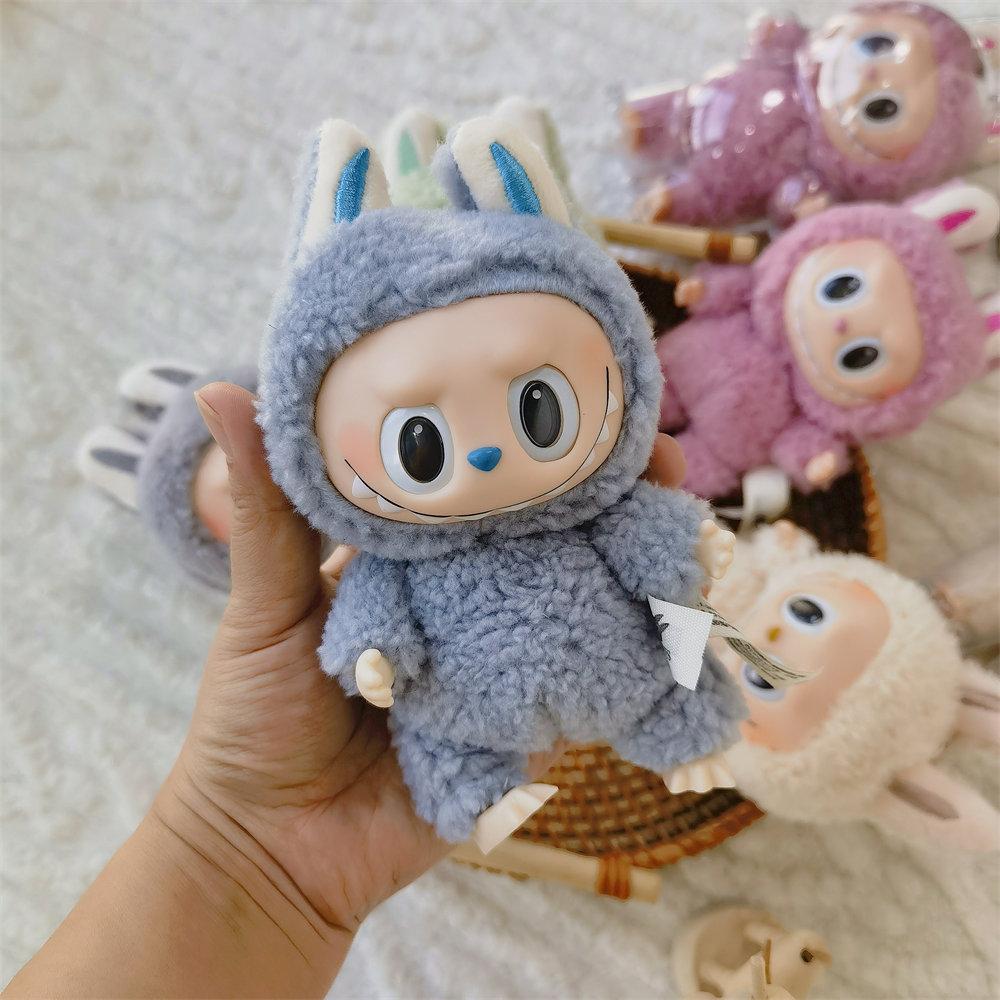 Car Plush Ornament Anime Figure Labubu 1.0 Monster Vinyl Blind Box Series Heartbeat Macaron Doll Kids Gift Birthday Toy Air Outlet Ornament