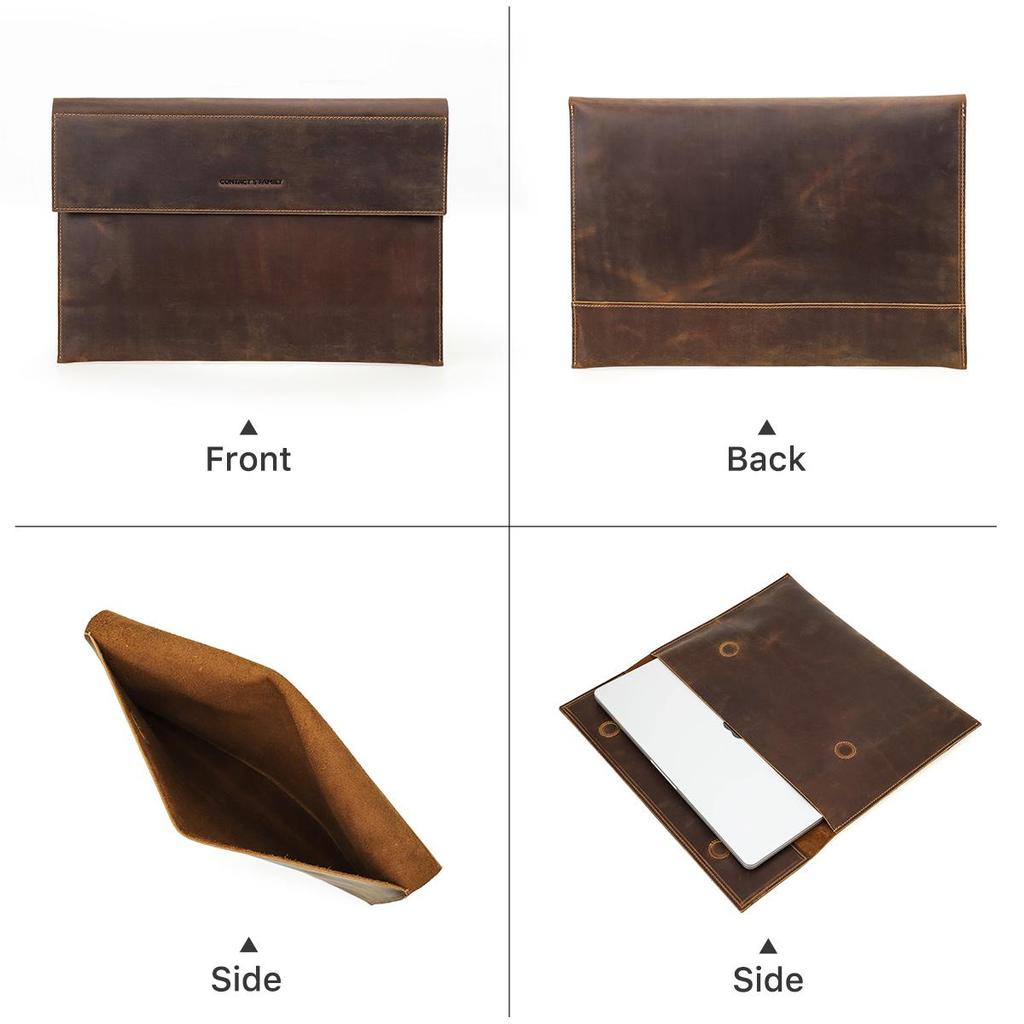 Чехол для ноутбука из натуральной кожи для MacBook 14,2/16,2 дюйма, 2021 г.