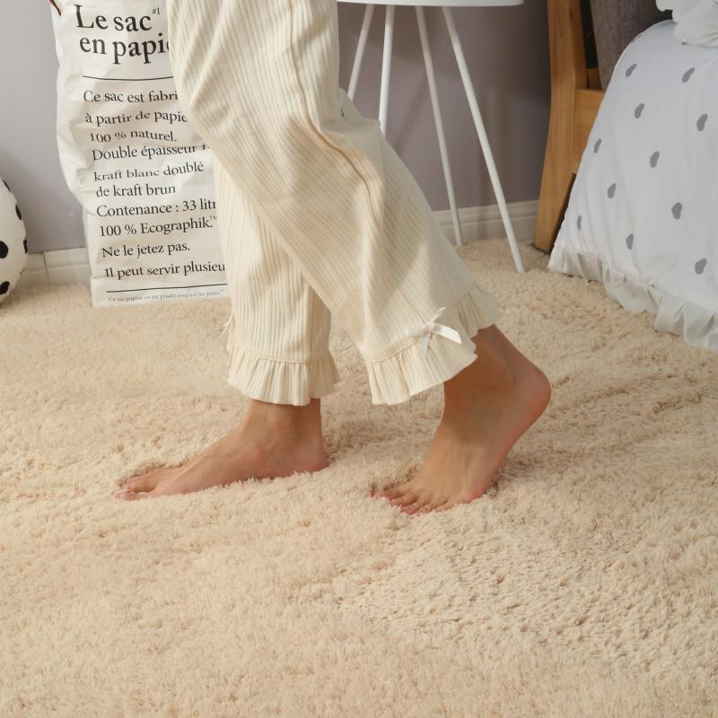 Современный толстый пушистый ковер для гостиной, журнальный столик, татами для спальни, нескользящий впитывающий белый напольный коврик, коврики для входа в ванную комнату