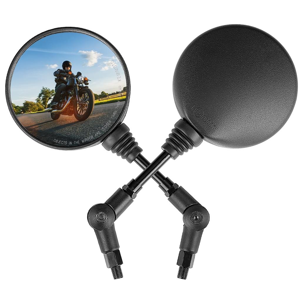 KEMIMOTO Off-Road Mirror, Bike Mirror, Folding Mirror, Folding 0.4 Inch (10 Mm), 0.3 Inch