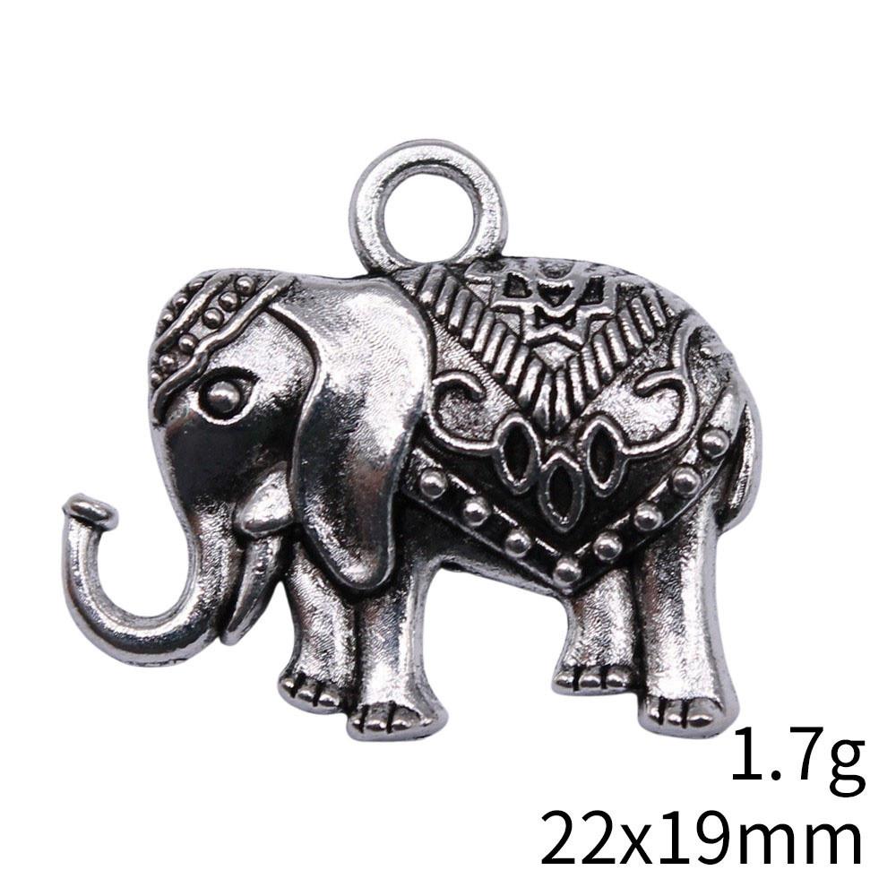 Рождественские украшения Шарм Итальянский браслет Маленькие шармы в виде слонов Подвеска Сувенирные подвески для изготовления ювелирных изделий