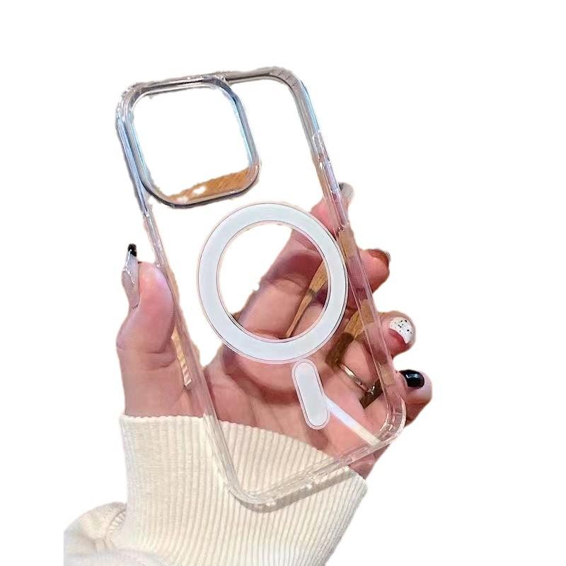 Магнитный чехол MagSafe для iPhone 16 Pro/13 Pro, прозрачный акрил, все включено, совместимо с Apple 16e