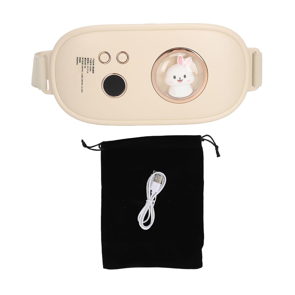 Menstrual Heating Pad Vibration Massage Fast Heating Various Adjustable Modes Portable Waist Heating Pad for Period