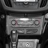 L10A Carbon Fiber AC Control Panel Cover Trim Kit For Ford Escape 2017- Center Console Interior Accessories