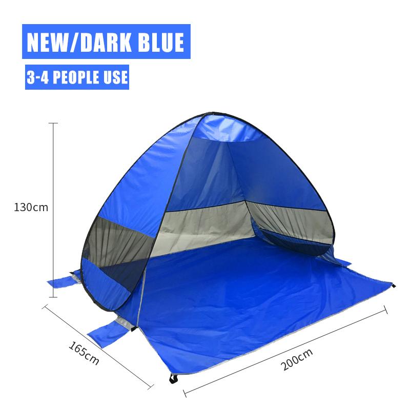 Полностью автоматическая палатка для кемпинга, мгновенная всплывающая палатка, уличная большая портативная сверхлегкая пляжная палатка для семейной вечеринки, ветрозащитная и водонепроницаемая