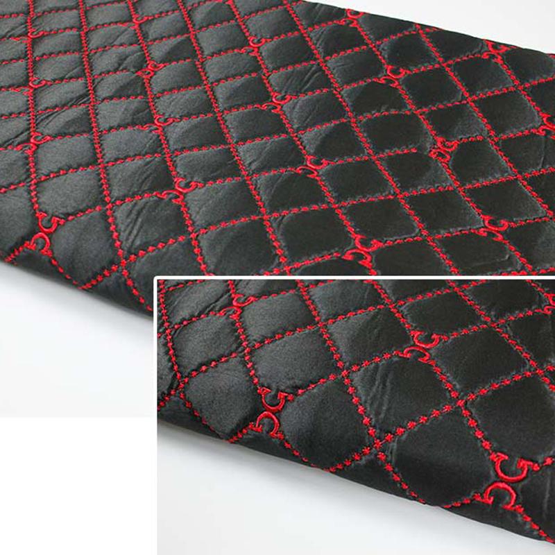 100*148 см плотная атласная ткань губка вышитый узор ткань для самостоятельного изготовления чехла для сиденья автомобиля обивочный материал для дивана