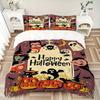 3pcs bedding set Halloween Party Includes 1 Comforter + 2 Pillowcases, Without Pillow Inserts, Soft Comfortable, Lightweight Breathable, Pri