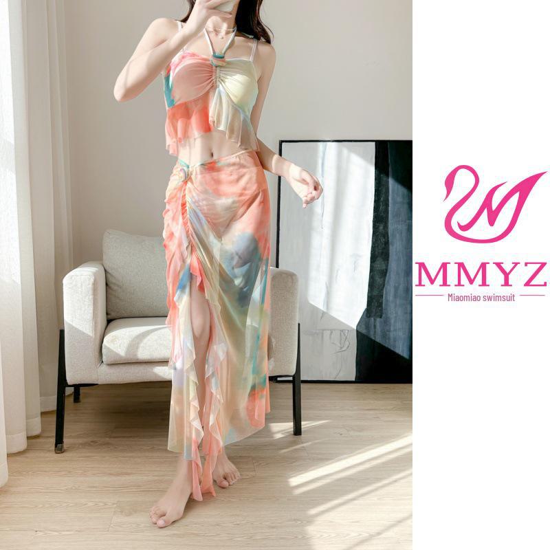 Женский раздельный купальник бикини 2025 - Стиль интернет-знаменитости для курортов и горячих источников