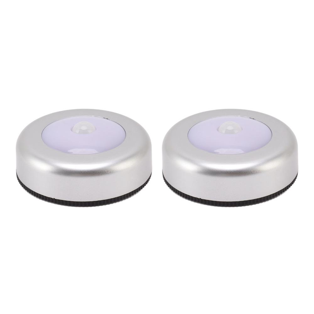 2 Pack Motion Sensor Night Light Battery Powered Sensing Lamp LED Induction Lamp Closet