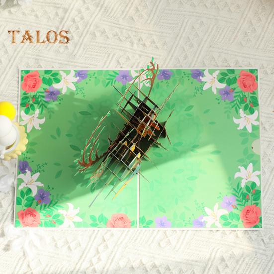 Открытка на день рождения с колибри, сделанная своими руками, объемная открытка с птицей и цветком, 3D-открытка на День матери, годовщина, День святого Валентина, поздравительная открытка для женщин