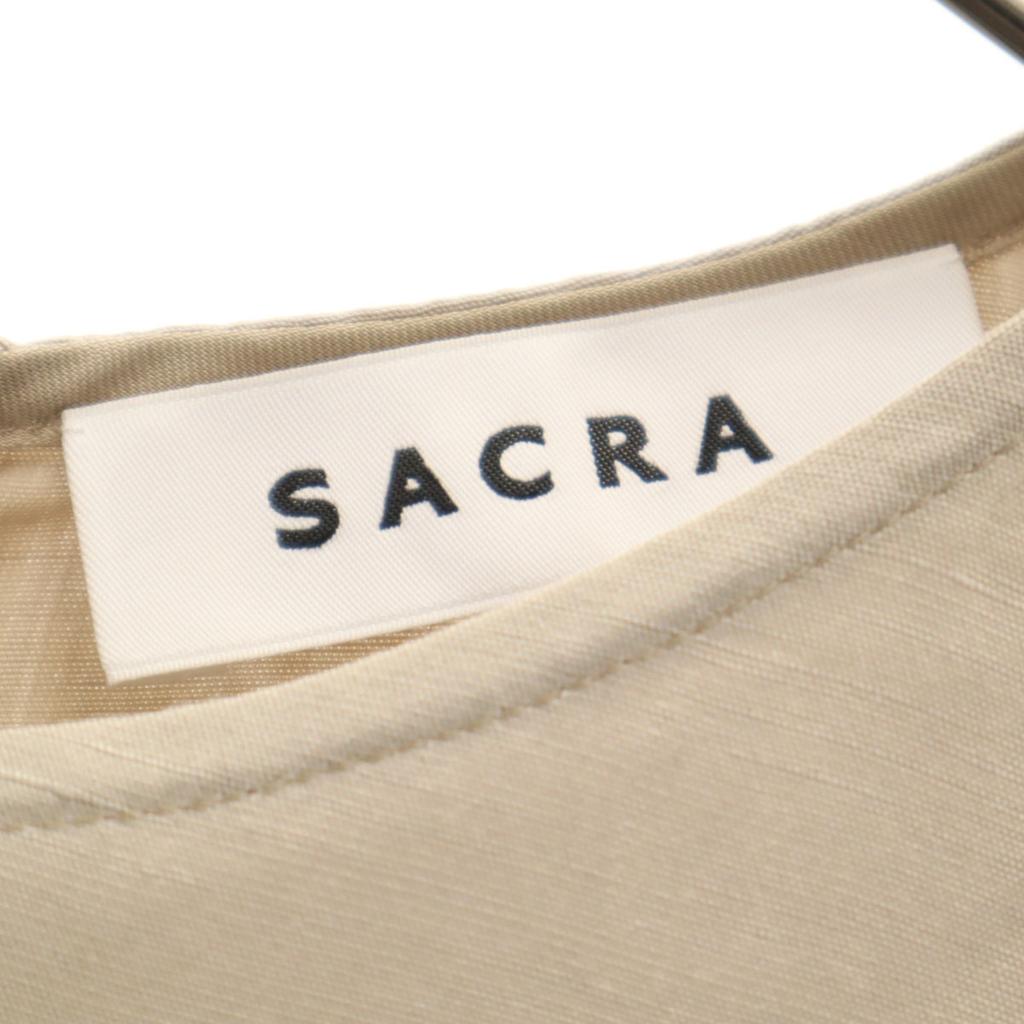 Sacra Made In Japan Linen Blend No Sleeve Shirt 38 Gurege Women Used