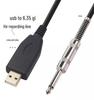 Кабель для записи электрогитары USB на 6,35 мм, Аудиокабель USB на XLR, Доступны настраиваемые опции