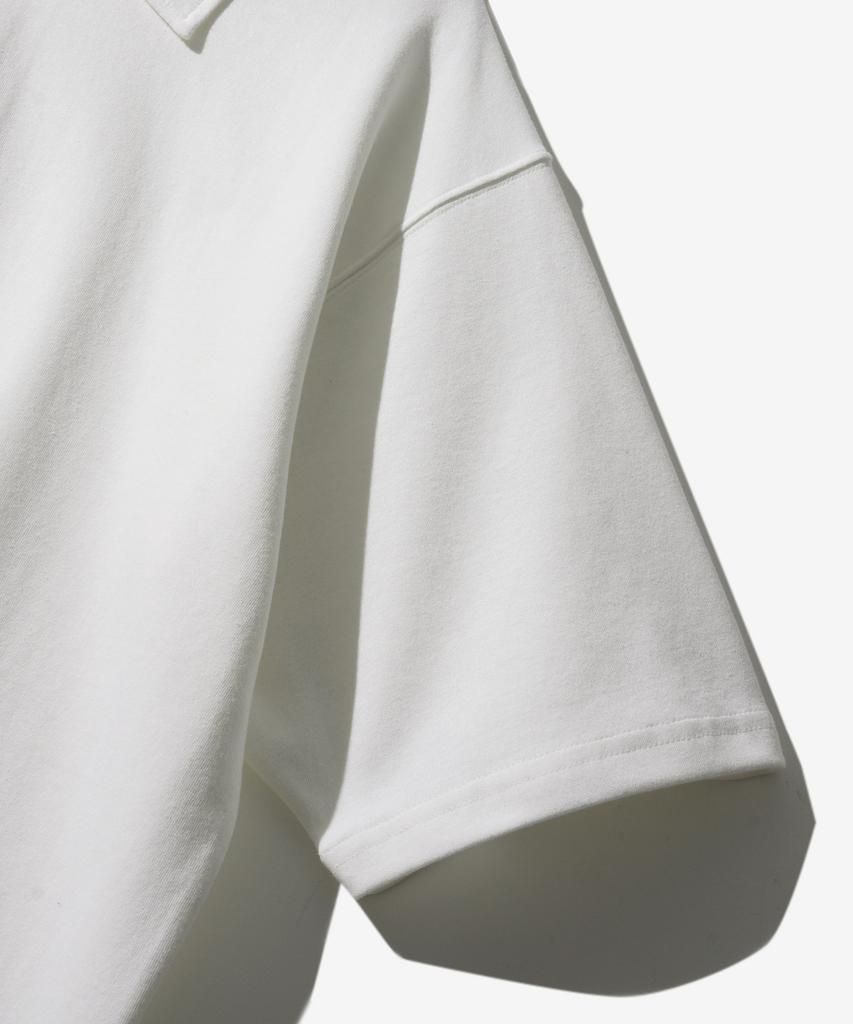 FP142 New Wave Volume Collar Short Sleeve T-Shirt Ivory Sjst1457