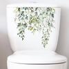 Green Plant Leaves Flower Wall Sticker Bathroom Toilet Decor Living Room Cabinet Home Decoration Decals Beautify Self Adhesive M