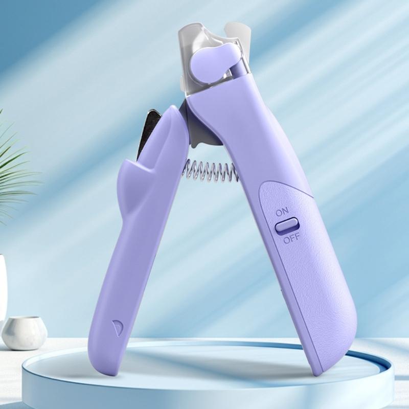 Dogs Nail Trimmer with LED Light Scratching LED Light Home Use Pet Nail Trimmer Nail Trimming Prevents Splitti