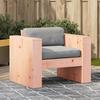 VidaXL Garden Sofa, Patio Seat with Armrests and Backrest, Front Porch Backyard Lawn Armchair, Wood 832368
