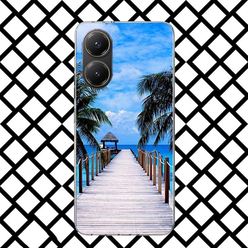 Летний закат на пляже, море, пальма, чехол для телефона для Xiaomi Poco F7 Ultra X7 X6 X5 Pro X4 Gt M8 M7 Redmi 15 15C 13 13C 12 12C, мягкий C