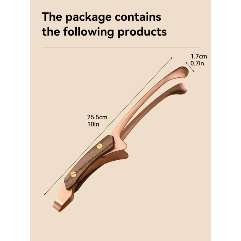 Щипцы для барбекю - Жаростойкий нескользящий зажим для еды для барбекю, Инструмент для гриля из нержавеющей стали для стейка/выпечки/кемпинга