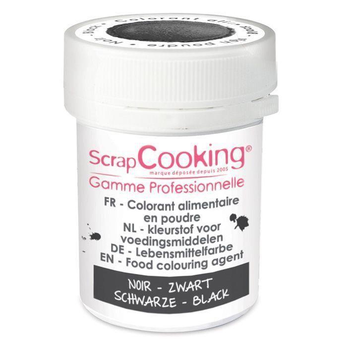 Colorant alimentaire en poudre - SCRAPCOOKING - Pot 5g - Noir