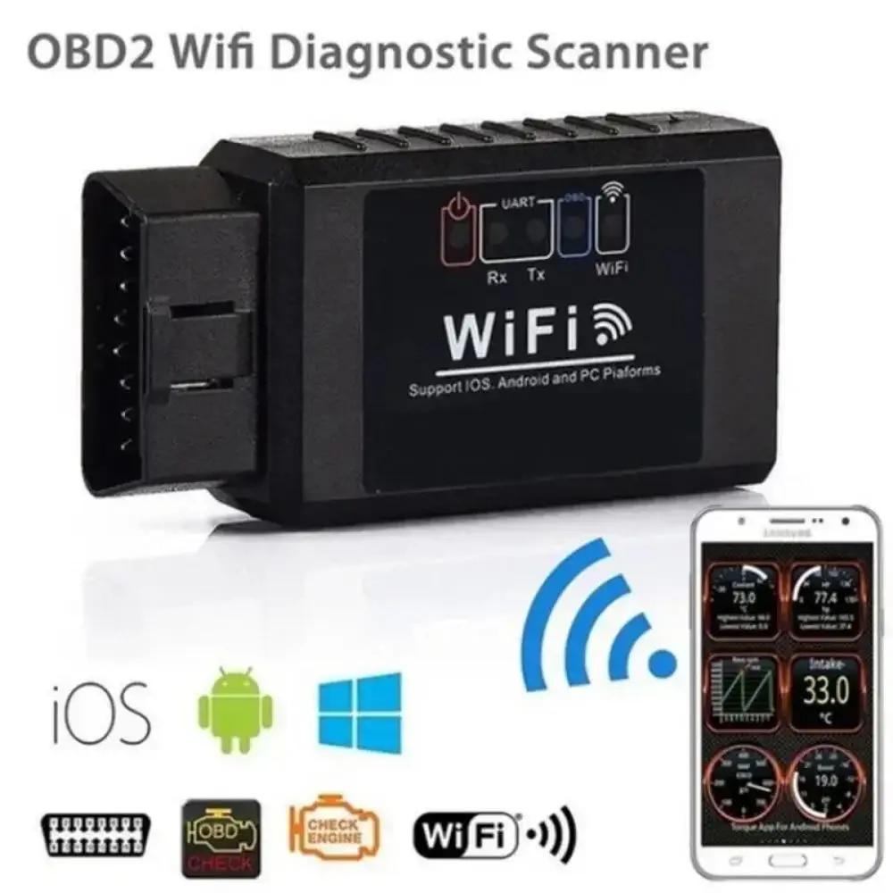 OBD2 WIFI ELM327 V 1.5 сканер для iPhone IOS /Android Auto OBDII OBD 2 ODB II ELM 327 V1.5 WI-FI считыватель кодов диагностический инструмент