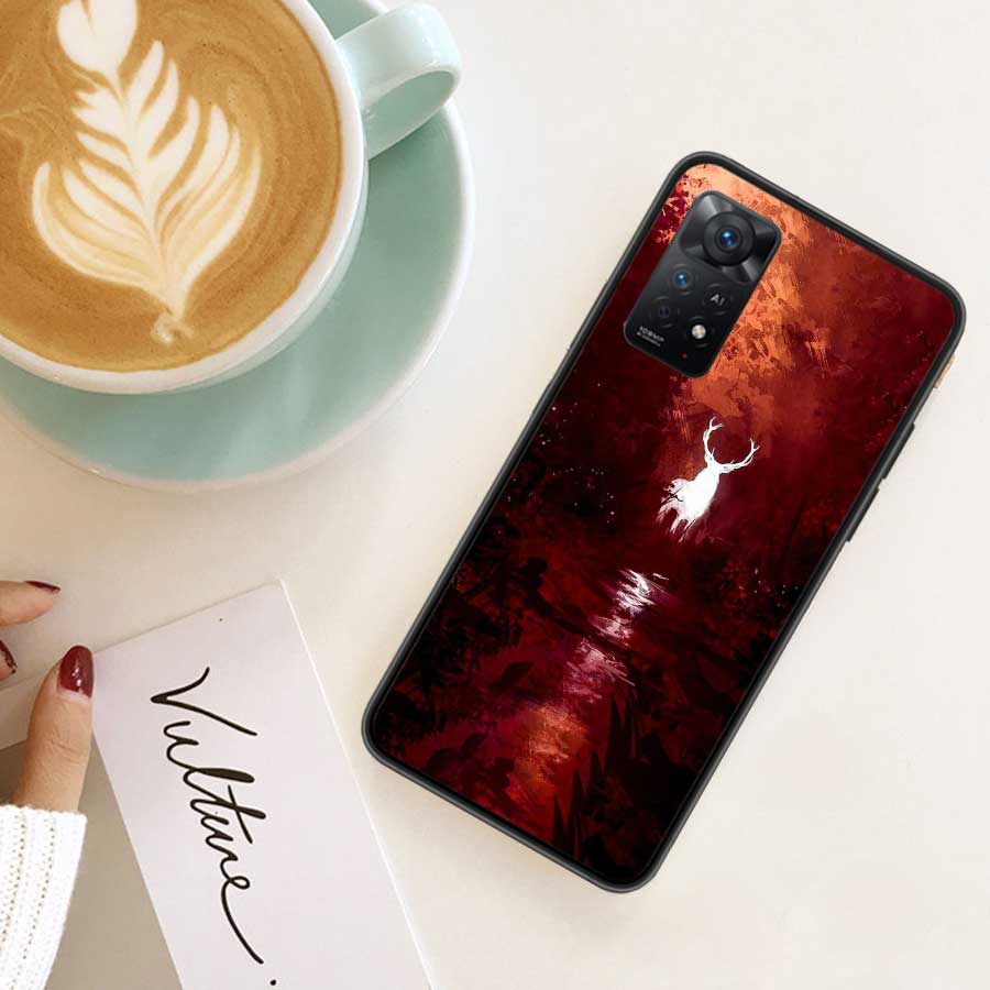 Чехол для телефона Shooting Elk in The Sunset Forest для Redmi Note 13 Pro 5G Plus 12 12C 10 10A 10C 9 9A 9C 9T 8 8A K60 K70 Pro Xiaomi
