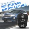 Car Replacement 3 Button Remote Key Fob Case Rubber Pad for Hyundai I10 I20 I30 IX35 for Kia K2 K5 Rio Sportage Flip Key Parts