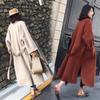 Hepburn Style Double-Sided Wool Coat - Mid-Length, Cotton-Padded, Thickened for Autumn/Winter 2025, Korean Fashion for Women
