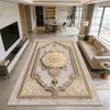 European Royal Gilded Style Big Size Balcony Rug Easy Clean Fluffy Luxury Floor Mat Decoration Living Room Antiskid Soft Carpet