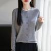 Женский легкий кардиган из 50% шерсти и 50% шелка Mulberry — универсальный трикотаж на все 4 сезона для комфорта и стиля в любое время года