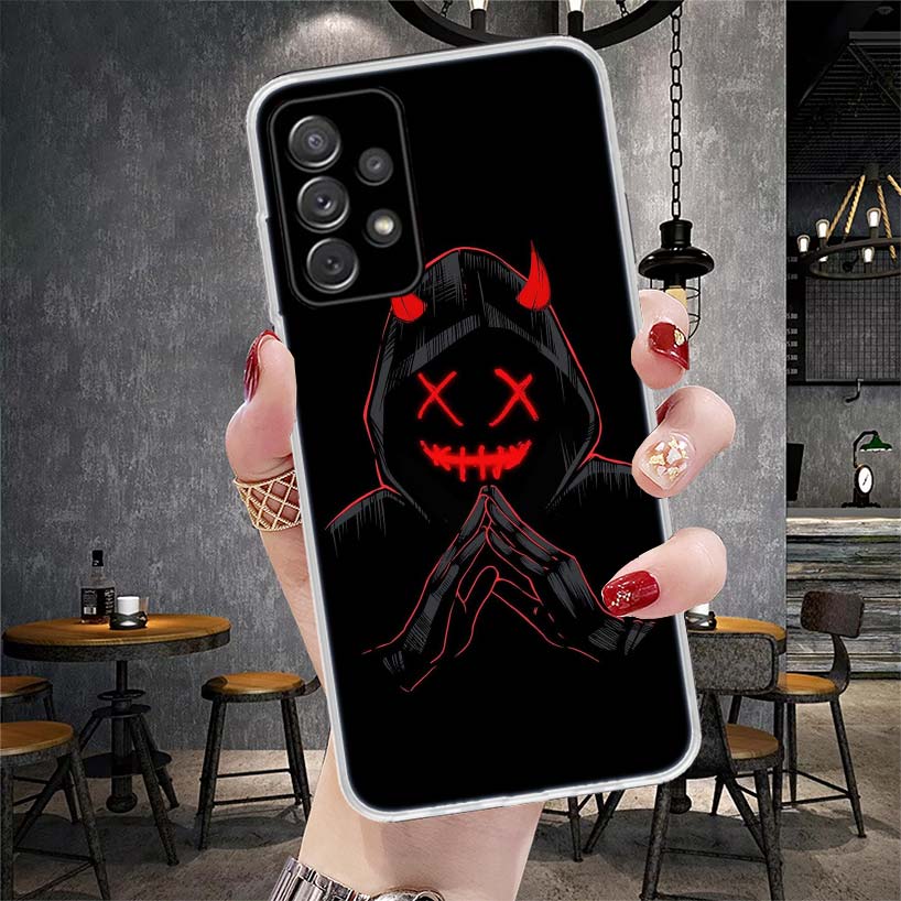 Чехол для телефона с аниме-персонажем 'Злой Плохой Парень' для Samsung Galaxy A13 A14 A15 A16 A17 A53 A54 A55 A56 A57 A33 A34 A35 A36 A37 A23 A24 A25 A26 Ga