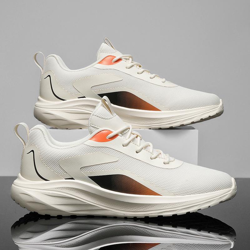 New Large Size Running Shoes Men's Mesh Shoes Shock Absorption Lightweight Casual Shoes Soft Sole Youth Sports Shoes Men