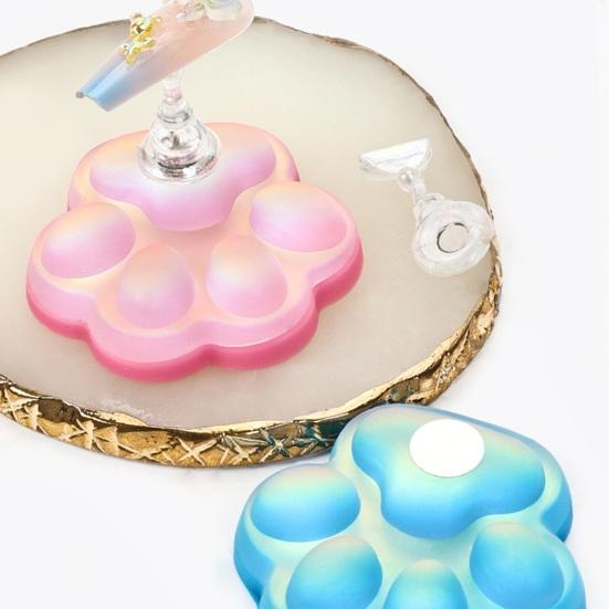 Подставка для практики ногтей, поддержка лап для маникюра, стабильная, экологически чистая кошка для ногтей, для художественной демонстрации навыков