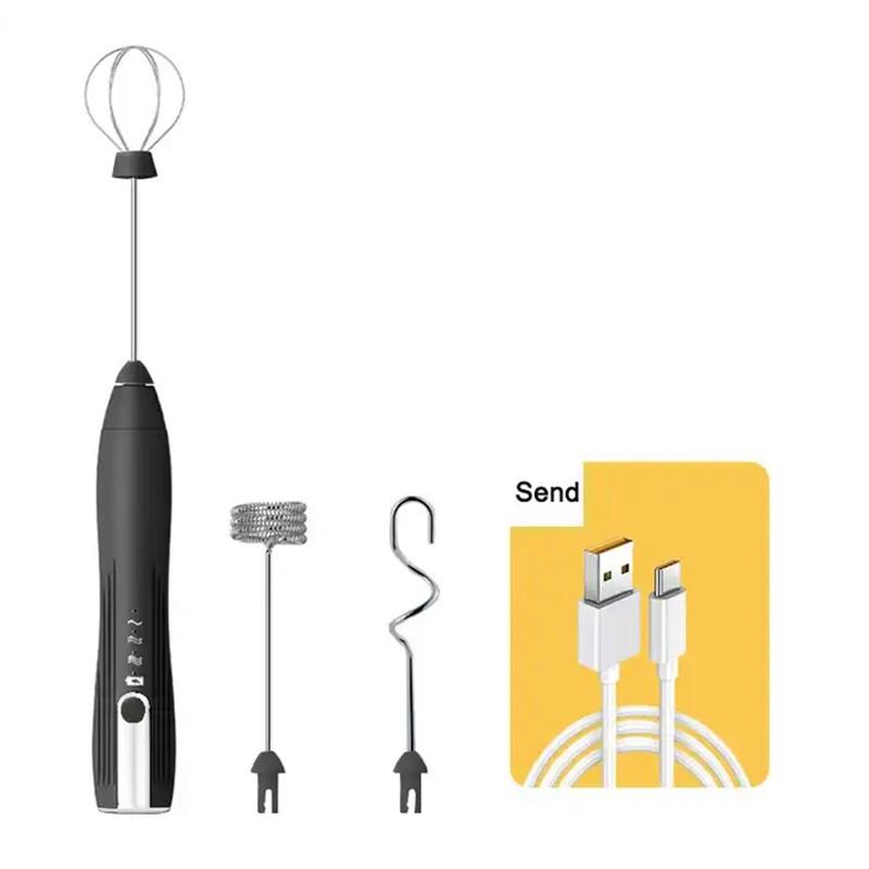 Электрический венчик 3-в-1, 3 регулируемых скорости, электрический бытовой венчик для яиц, ручной мини-пенопласт, миксер