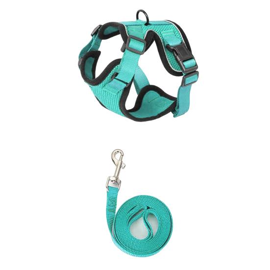 Кошачья шлейка и поводок для прогулок, регулируемый, устойчивый к побегу, жилет для котят, шлейка со светоотражающими полосками для котят средних и больших размеров
