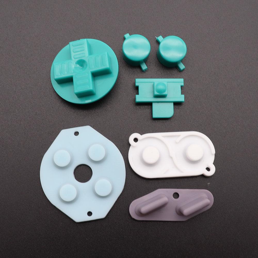 Многоцветные кнопки для Gameboy Classic GB Кнопки для GBO DMG DIY для Gameboy Кнопки AB и резиновые токопроводящие кнопки D-pad