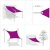 Voile de parasol - Maison Exclusive - Triangulaire 3x3x4,24 m - Tissu Oxford enduit PU - Rouge