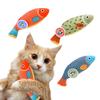 3-Piece Cat Toy Set Carp-Shaped Plush Toy with Catnip and Silvervine, Quiet Micro-Sound, Soft Material, Solitaire Play, Exercise, Stress Reduction,