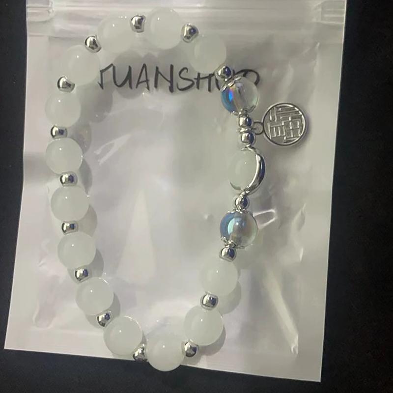 Опаловый морской синий браслет с сокровищами в лунном свете, легкий роскошный эластичный браслет