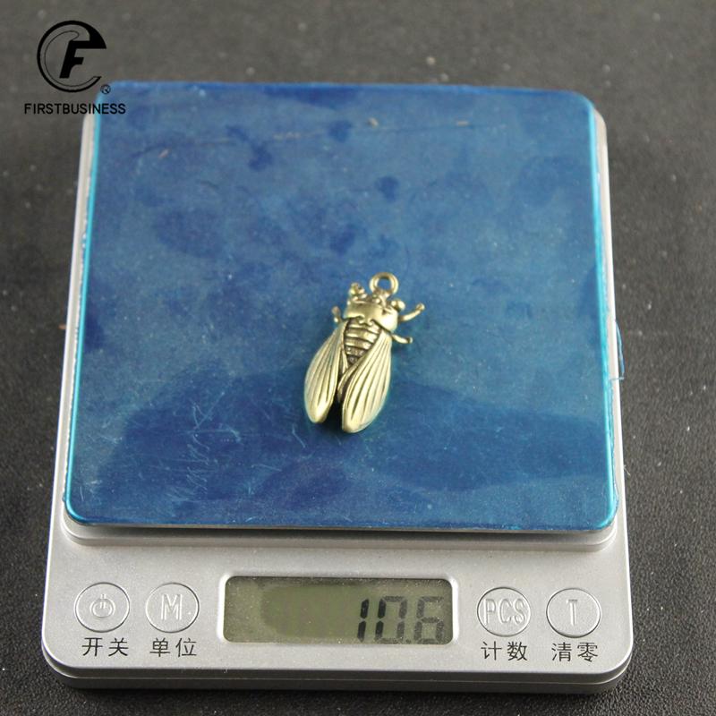 Metal Brass Insect Cicada Figurine Miniature Desktop Ornament Study Table Decoration Craft Accessories Retro Small Animal Statue